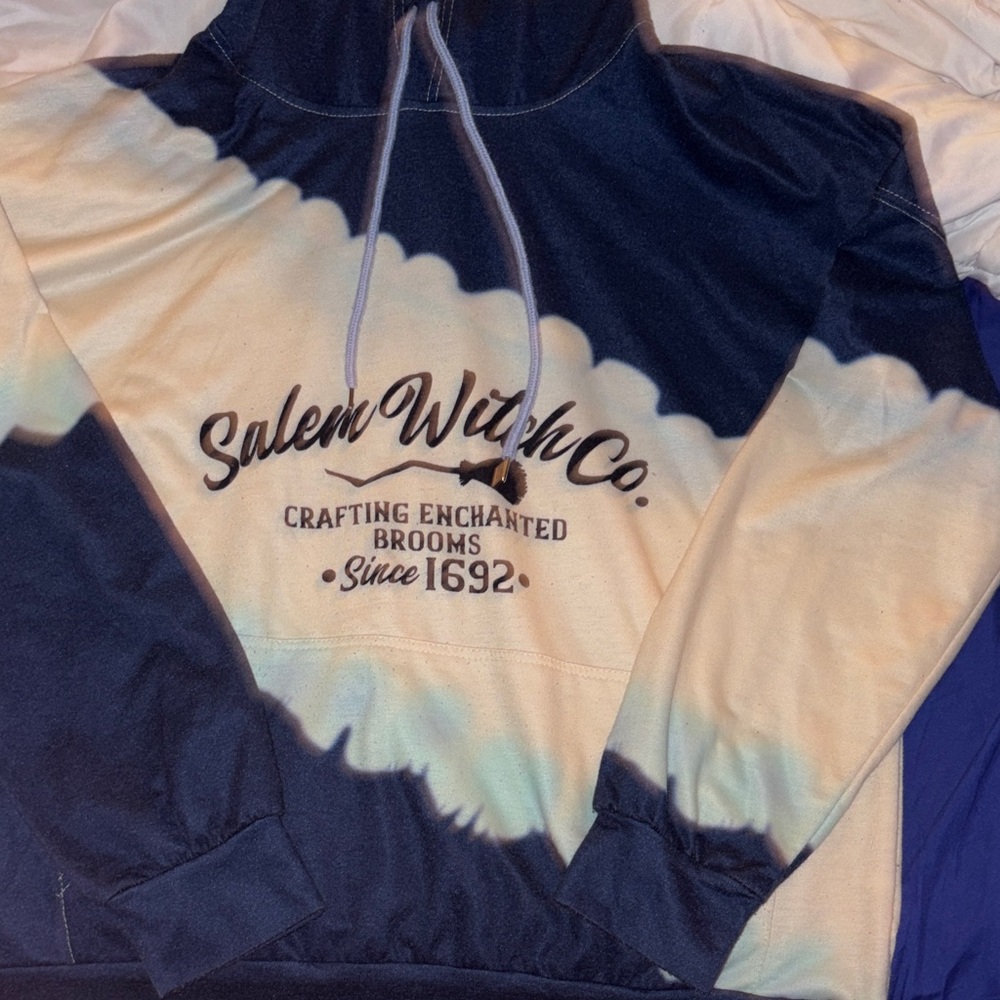 Blue and White Salem Hoodie